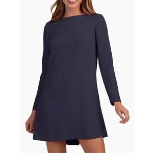 Trina Turk Lavaliere Dress Navy 2 NWT $248